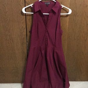 Express Maroon Summer Dress